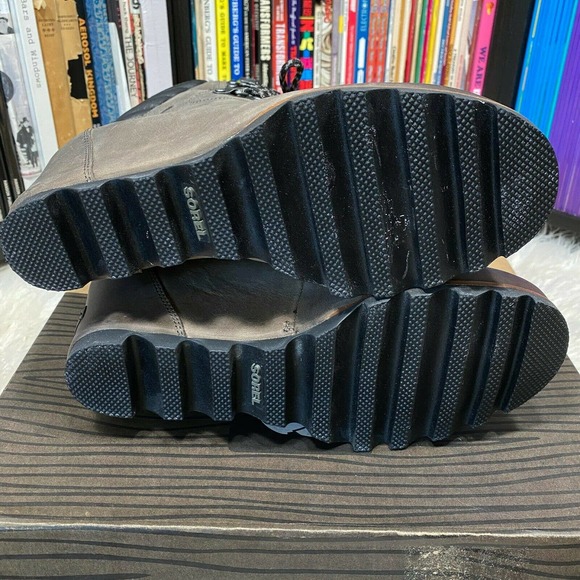 Sorel Conquest Wedge Boots Quarry / Black Size 10 - Picture 8 of 8